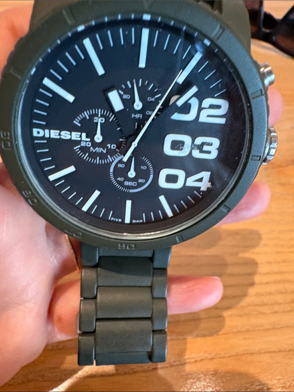 Diesel Black Watch With White Accents View 4